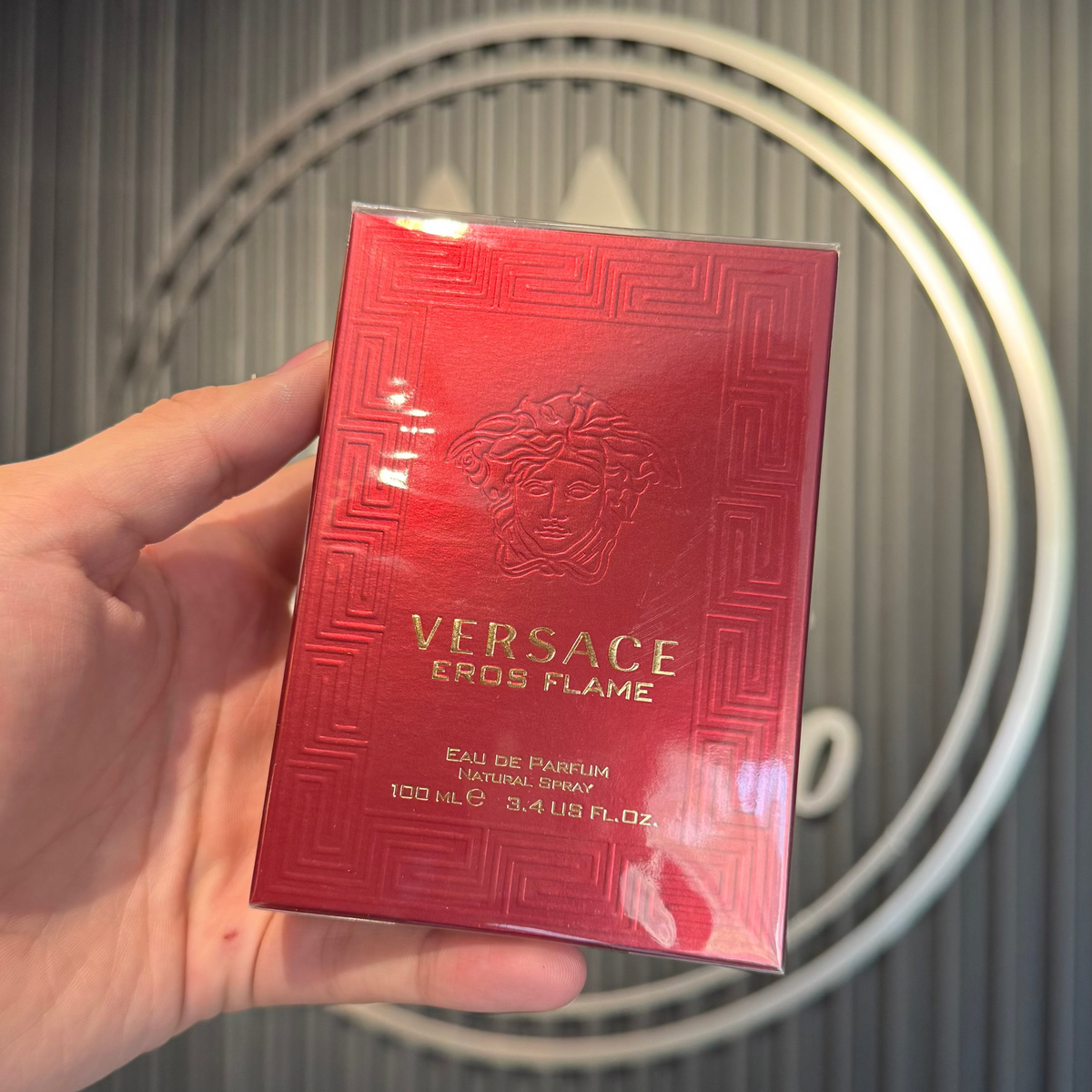 Versace Eros Flame EDP - Perfume masculino con geranio, vainilla y sándalo