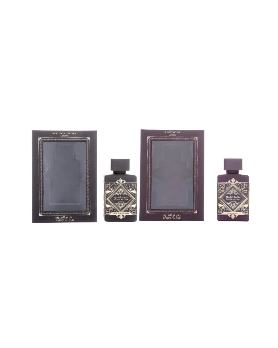 COMBO LATTAFA BADEE AL OUD AMETHYST + OUD FOR GLORY - Perfumería Millennio