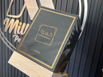Perfume Lattafa Khamrah caja original empaque