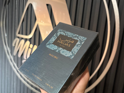 Rasasi Hawas Malibu EDP 100ml frasco perfume unisex fresco similar Le Beau larga duración Colombia