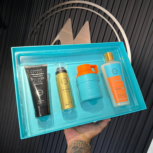 Armaf Odyssey Mandarin Sky - Estuche fragancia fresca cítrica 4 piezas