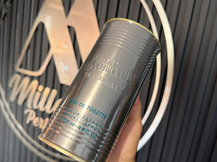 Le Male Jean Paul Gaultier perfume 125ml detalle frasco marinero azul blanco