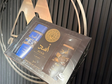 ESTUCHE LATTAFA ASAD 5 ANIVERSARIO: ASAD 100 ML + ASAD ZANZIBAR 100 ML - Perfumería Millennio