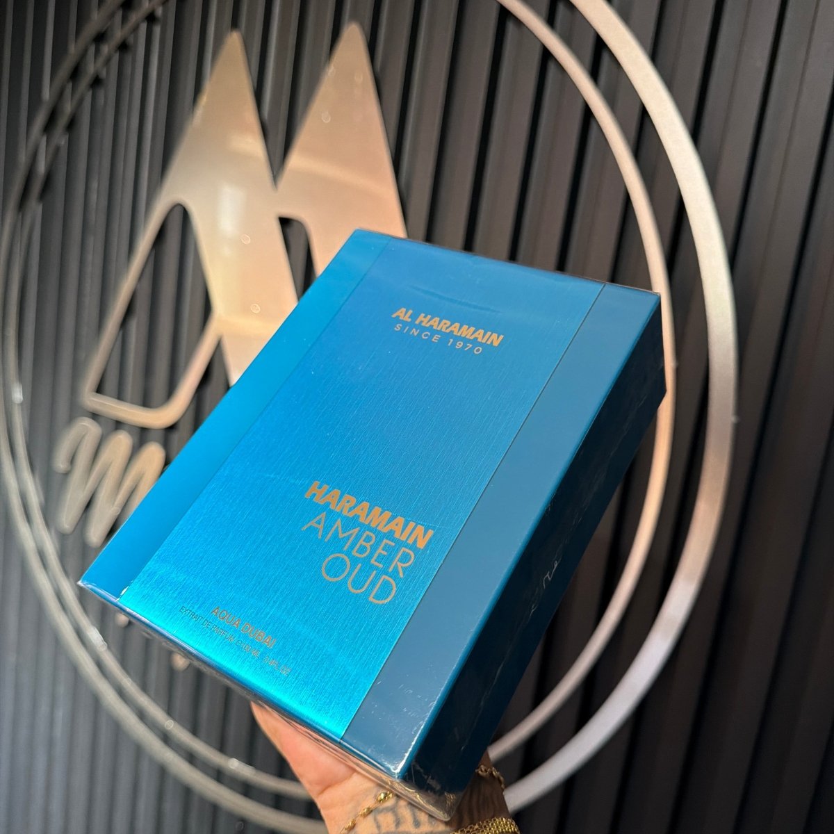 PERFUME AL HARAMAIN AMBER OUD AQUA DUBAI - Perfumería Millennio