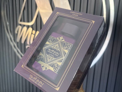 Perfume Lattafa Amethyst caja original empaque