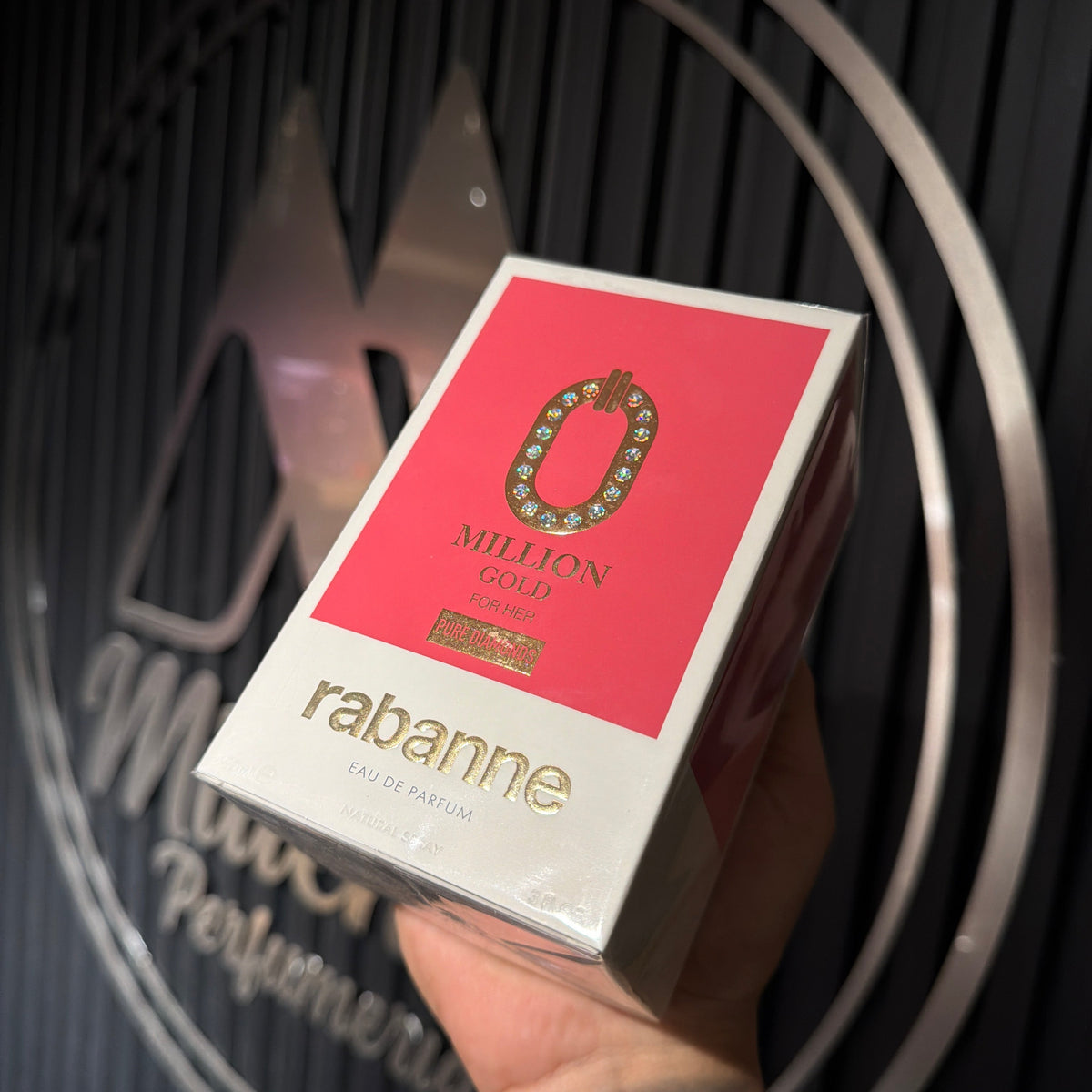 Paco Rabanne Million Gold Pure Diamonds perfume hombre detalle