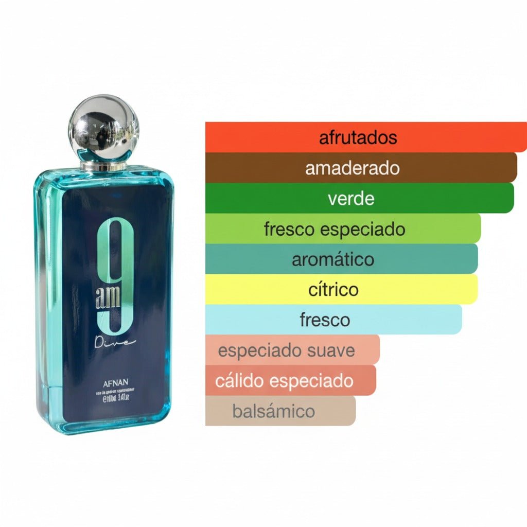 PERFUME AFNAN 9 AM DIVE - Perfumería Millennio