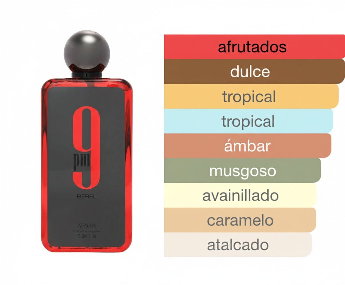 PERFUME AFNAN 9 PM REBEL - Perfumería Millennio