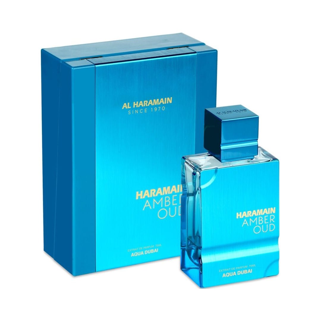 PERFUME AL HARAMAIN AMBER OUD AQUA DUBAI - Perfumería Millennio