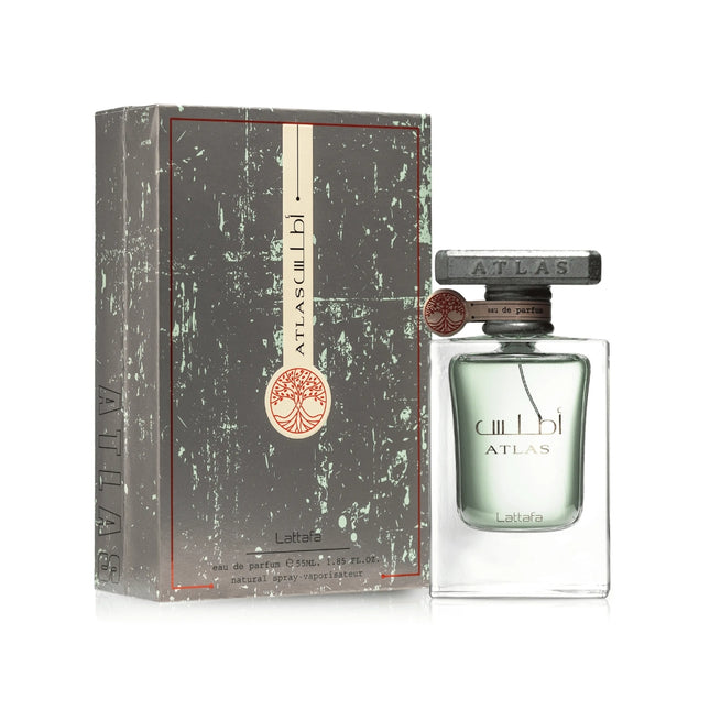 Frasco Atlas Lattafa Eau de Parfum 55ml - Vista frontal