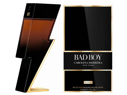 Bad Boy Elixir Carolina Herrera Eau de Parfum 100ml caja y frasco perfume seductor salvia cuero cedro