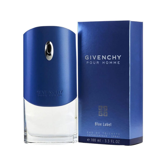 Frasco Pour Homme Blue Label 2024 Givenchy EDT 100ml - Vista lateral