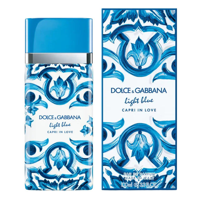 Frasco Light Blue Capri In Love Pour Femme Dolce & Gabbana 100ml - Notas de Jazmín, Manzana y Longoza