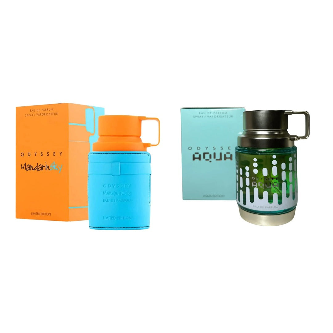 COMBO ARMAF ODYSSEY MANDARIN SKY + AQUA EDITION con estuches - Perfumería Millennio