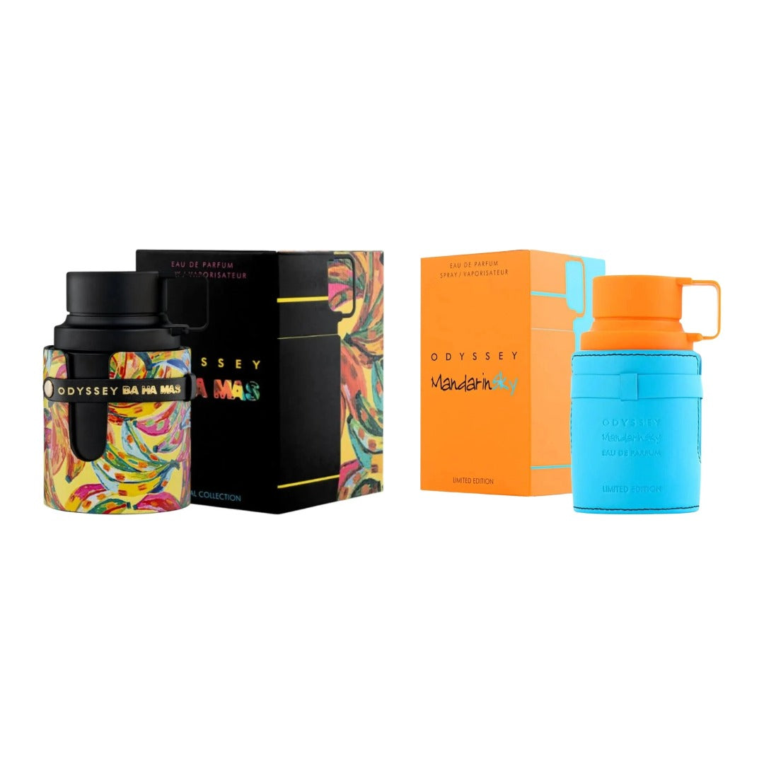 COMBO ARMAF ODYSSEY BAHAMAS + MANDARIN SKY con estuches - Perfumería Millennio