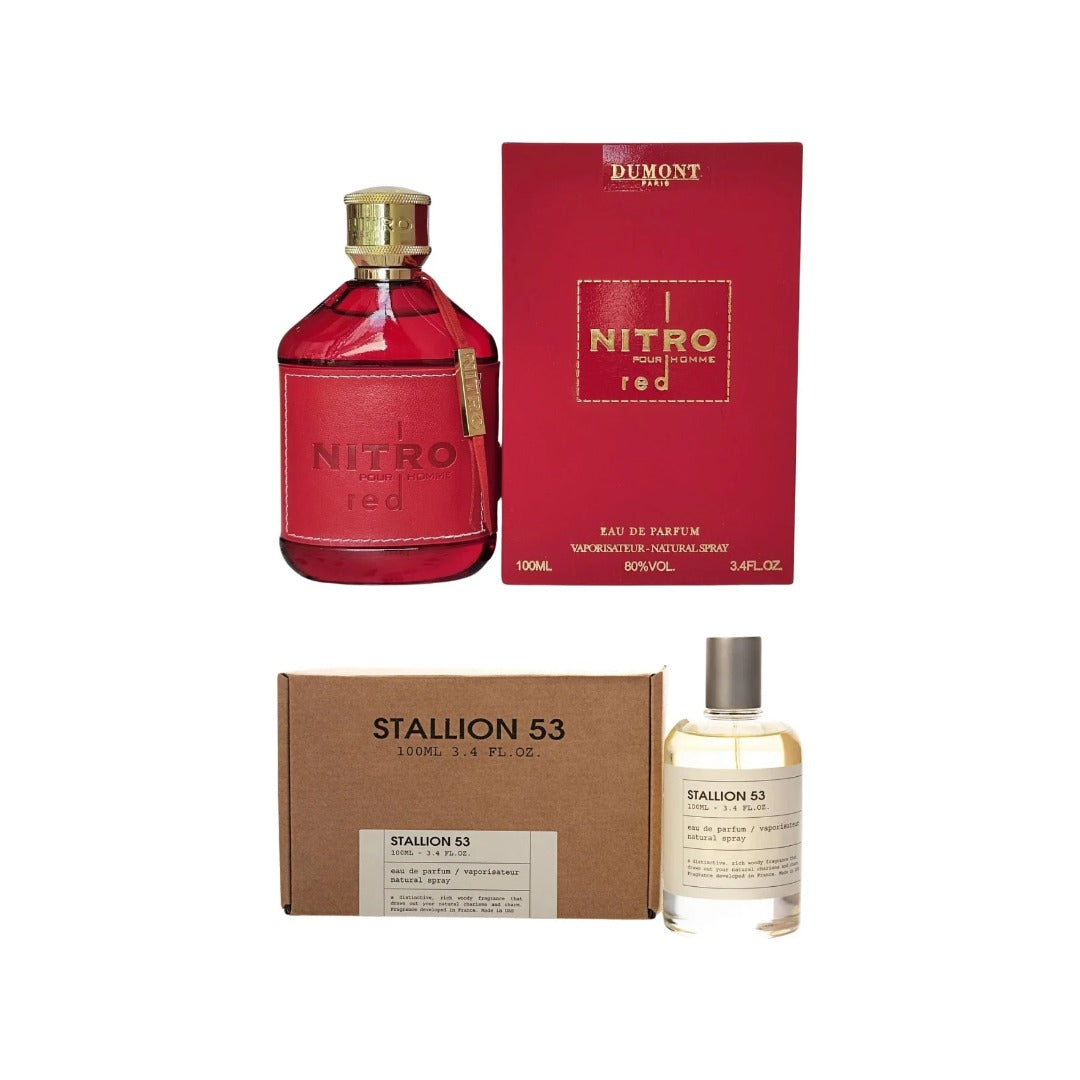 COMBO DUMONT NITRO RED + EMPER STALLION 53 con estuches - Perfumería Millennio