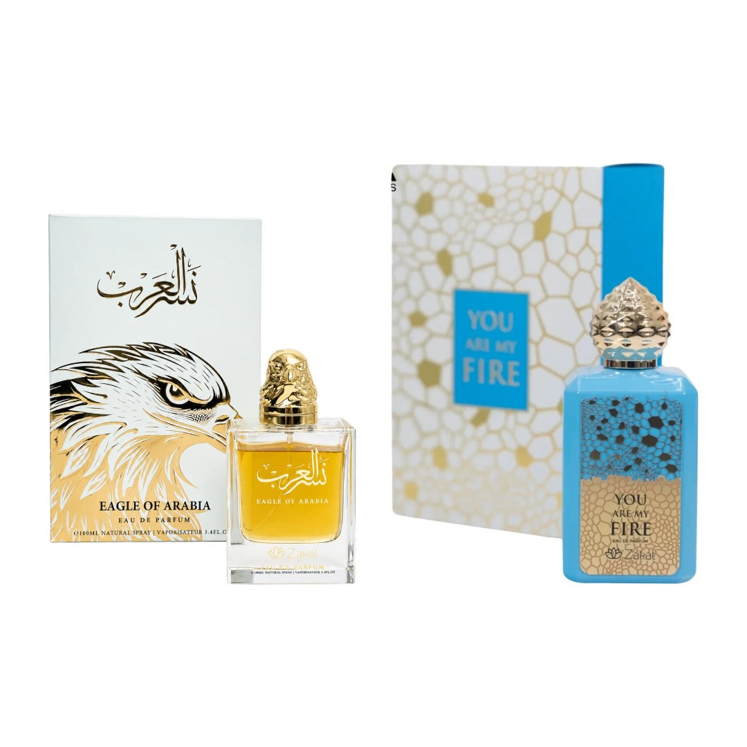 COMBO ZAKAT EAGLE OF ARABIA + YOU ARE MY FIRE con estuches - Perfumería Millennio