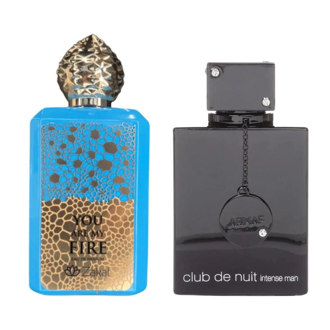 COMBO ZAKAT YOU ARE MY FIRE + ARMAF CLUB DE NUIT INTENSE MAN - Perfumería Millennio
