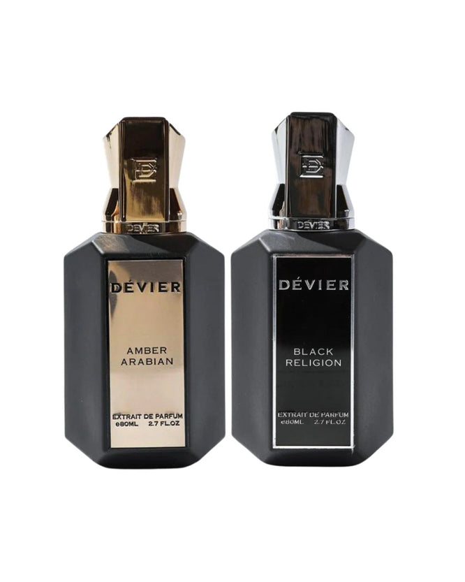COMBO DEVIER AMBER ARABIAN + BLACK RELIGION - Perfumería Millennio