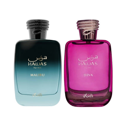COMBO RASASI HAWAS MALIBU + DIVA - Perfumería Millennio