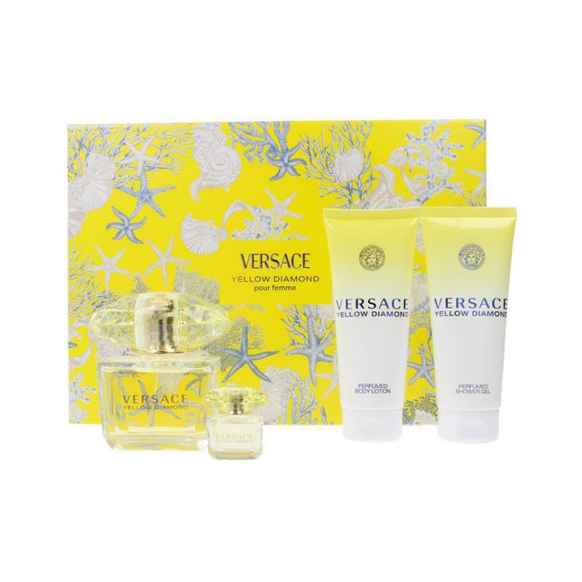 ESTUCHE VERSACE YELLOW DIAMOND 4 PIEZAS