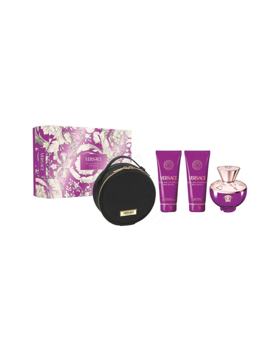 ESTUCHE VERSACE DYLAN PURPLE 4 PIEZAS - Perfumería Millennio