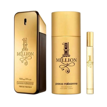 Estuche 1 Million Paco Rabanne Eau de Toilette 100ml - Set 3 piezas