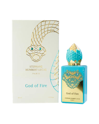 Frasco God of Fire Stéphane Humbert Lucas EDP 50ml - Vista lateral