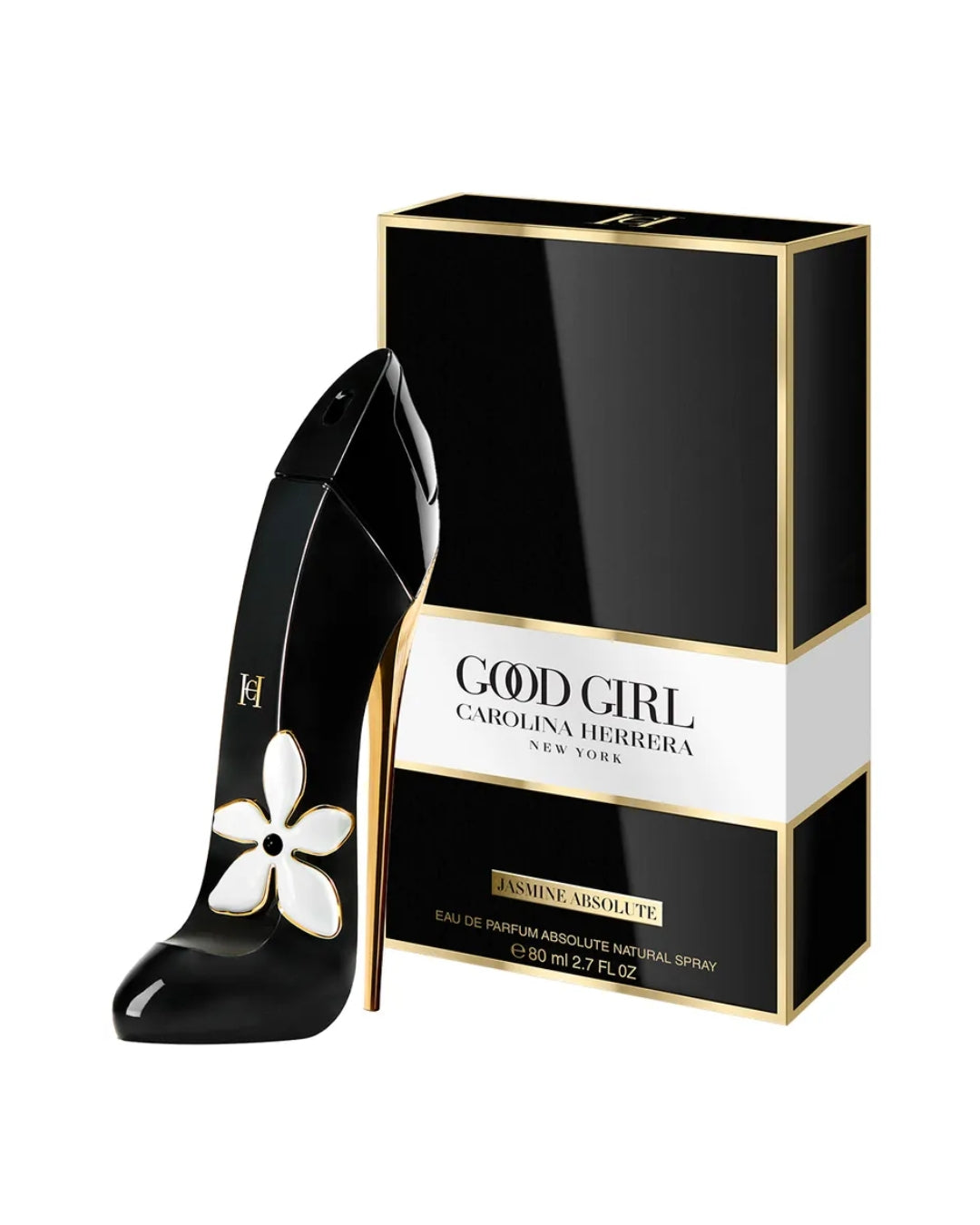 Good Girl Jasmine Absolu Carolina Herrera EDP 80ml – Frasco vista lateral