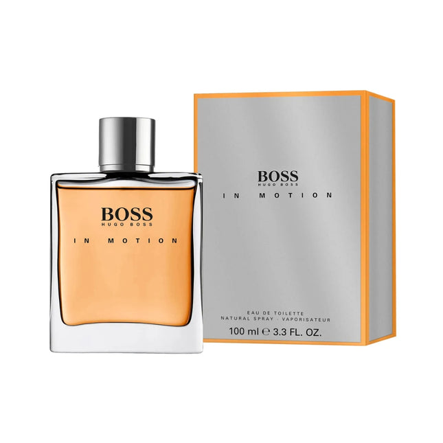 Frasco Boss In Motion Hugo Boss EDT 100ml - Vista lateral
