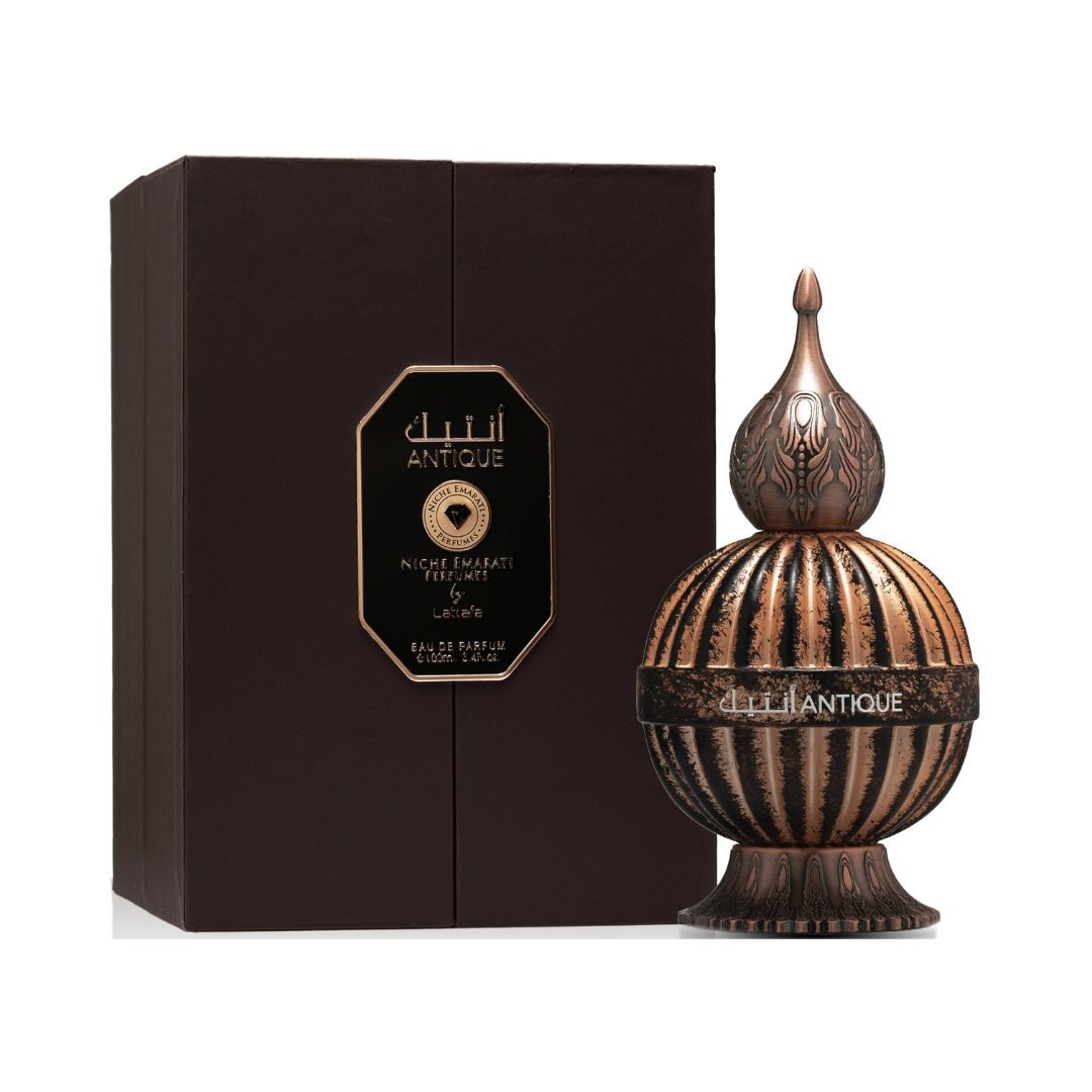PERFUME LATTAFA NICHE EMERATI ANTIQUE - Perfumería Millennio