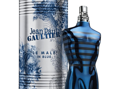 Le Male In Blue Jean Paul Gaultier EDP 125ml – Frasco azul vista frontal