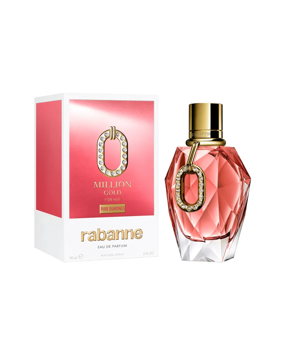 Paco Rabanne Million Gold Pure Diamonds EDP vista lateral
