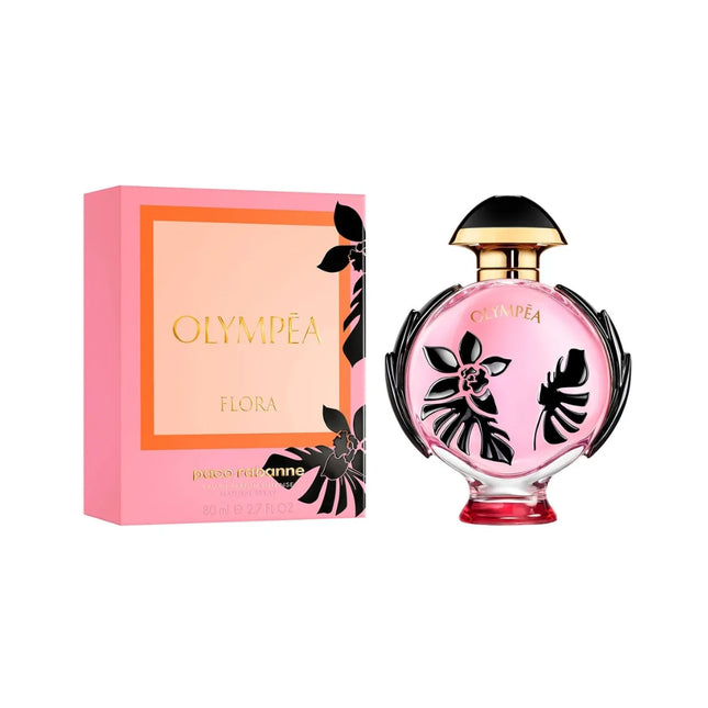 Paco Rabanne Olympea Flora EDP 80ml - Vista frontal fragancia femenina floral
