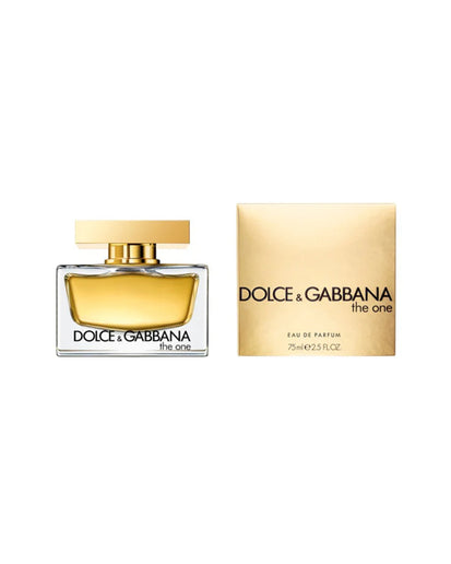 The One Dolce & Gabbana EDP frasco dorado - Fragancia femenina frutal floral