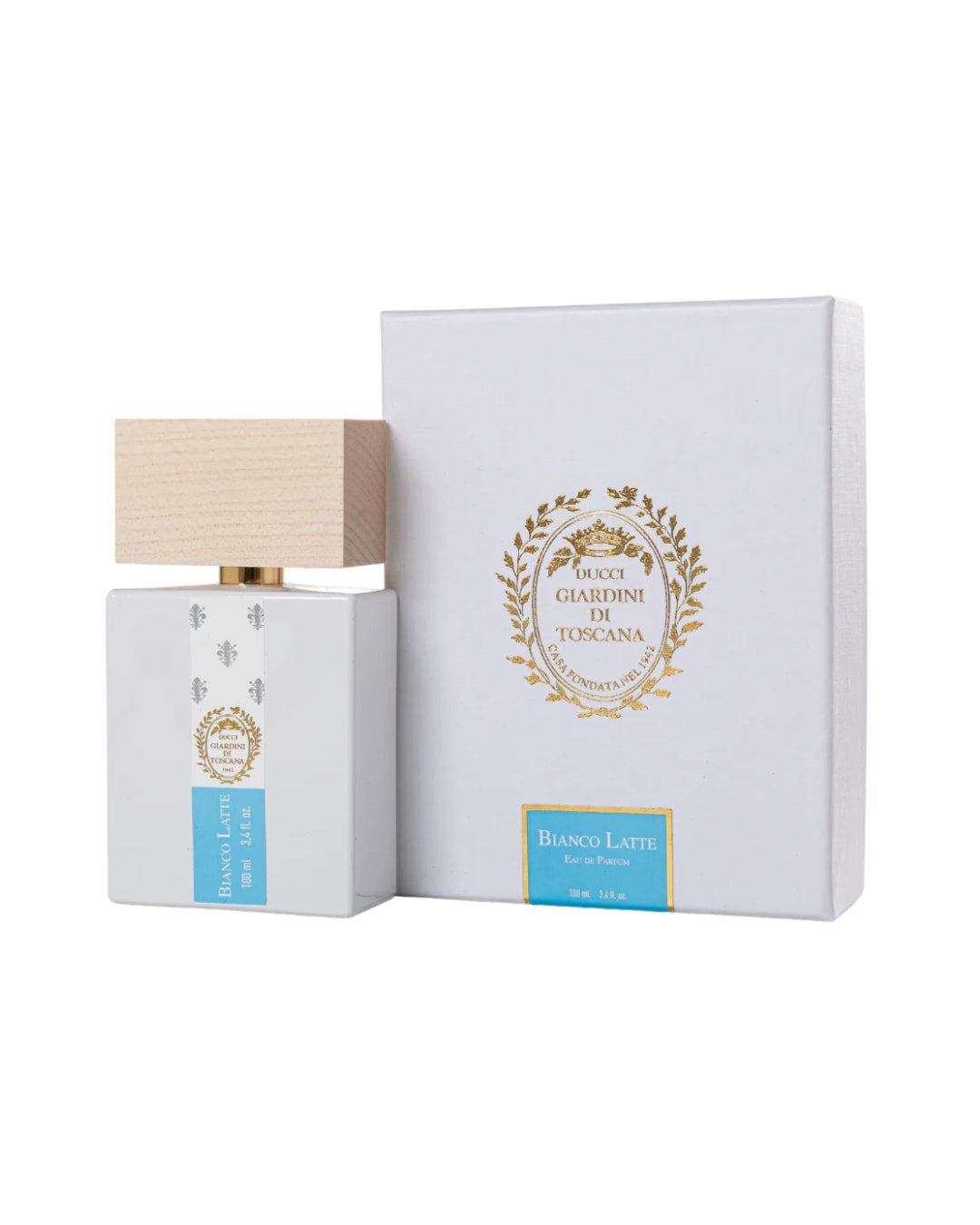 Frasco Giardini di Toscana Bianco Latte EDP 100ml - Perfume dulce con vainilla y almizcle blanco